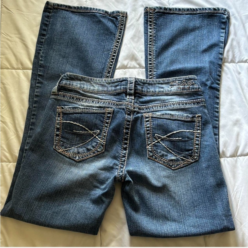Y2K Silver Flare Jeans